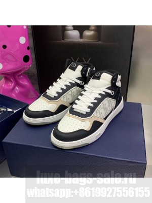 Dior Unisex B27 High-Top Sneaker Smooth Calfskin with Dior Oblique Jacquard 2023 038