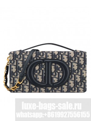 Christian Dior CD Signature Mini Bag Dark Blue