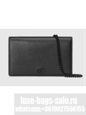 Gucci GG Marmont chain wallet 497985 black