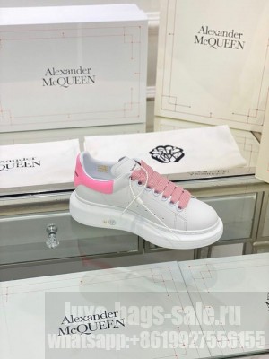 Alexander McQueen Oversized Platform Lace Up Creeper Sneakers Spring/Summer 2020 Collection, Glitter Pink