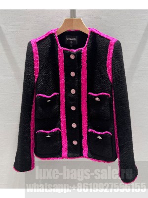 Chanel Women's Tweed Jacket Pink