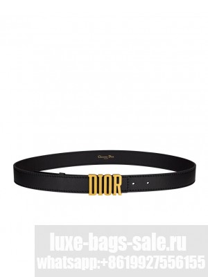 Christian Dior D-Fence Belt Black