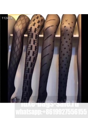 Fendi FF Transparent Tights Black 03 2019 Collection