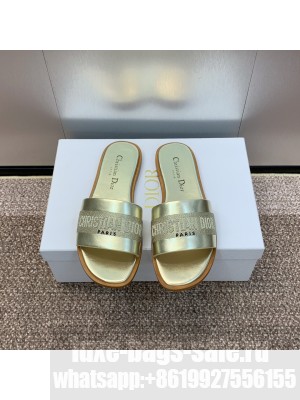 Christian Dior Women's Dway Slide Gold