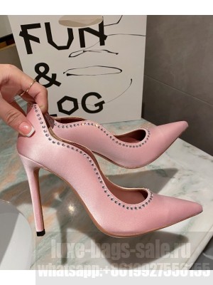 Amina Muaddi                                                                                        Romy pump pink