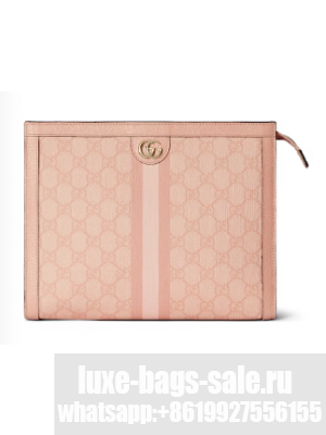 GUCCI OPHIDIA GG POUCH 625549 Dusty pink