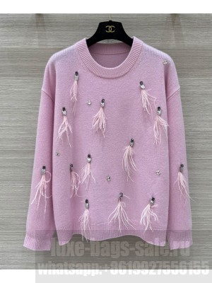 Chanel Women's Cashmere Top Pink