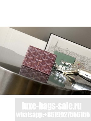 Goyard Malesherbes Card Wallet Burgundy