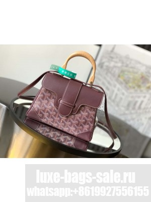 Goyard Saïgon Souple Mini Bag Burgundy