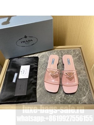 Prada Plexiglas Sandals Slides Flats 2022 Collection,Orange