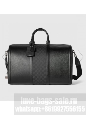 Gucci Original Leather GG Supreme Travel Bag 795457 Black