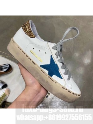 Golden Goose GGDB Calfskin Sneaker White/Blue Spring/Summer 2021 Collection 08