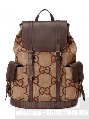 Gucci Backpack With Jumbo GG Dark Coffee