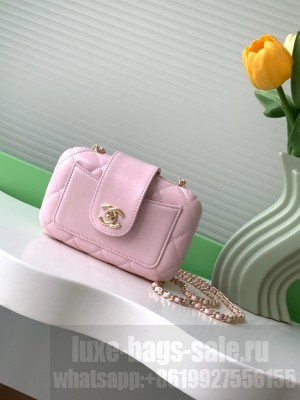 CHANEL MINI CAMERA CASE AS5178 pink