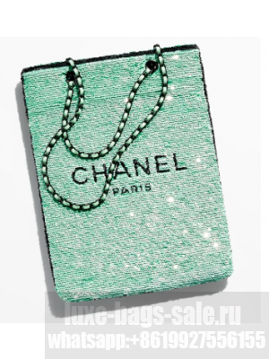 Chanel SHOPPING BAG AS4856 Green & Black