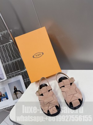 Tod's T Timeless Sandals Beige