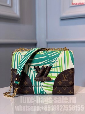 Louis vuitton original leather TWIST MM M50282 green