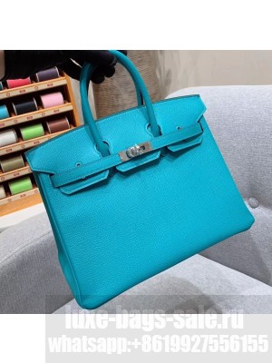 Hermes Birkin 25cm Bag in Original Epsom Leather Turquoise