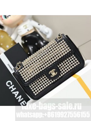 Chanel small flap bag AS4962 black&gold