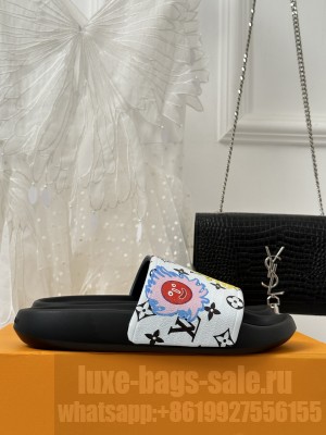 Louis Vuitton Unisex Waterfront Flat Slide Sandals 01
