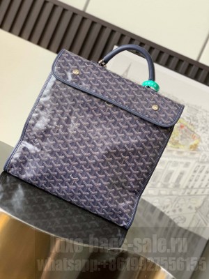 Goyard Saint Léger Backpack Navy Blue