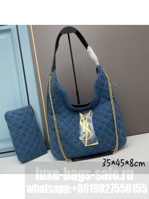 SAINT LAURENT SHOPPING Denim bag Y203434 blue