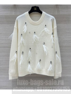 Chanel Women's Cashmere Top Cream