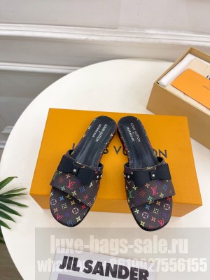 Louis Vuitton 1AGZUV LV x TM 6AM Multicolored Black Flat Mule 2025