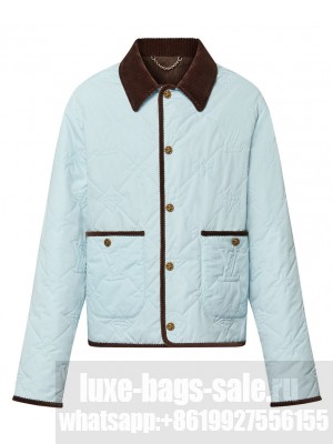 Louis Vuitton Women's Monogram Padded Cotton Jacket Blue