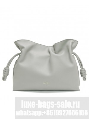 Loewe Flamenco Clutch In Nappa Calfskin Gray