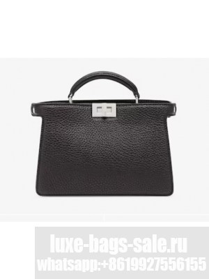 Fendi Peekaboo ISeeU XCross leather bag 7VA582A black