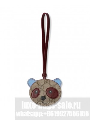 Gucci Panda Head Keychain 821811