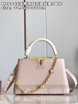 Louis Vuitton Capucines MM M20784 light yellow