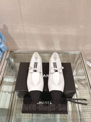 Chanel Women's Mary Jane Flat Ballet White