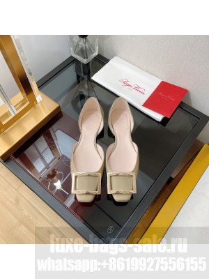 Roger Vivier Trompette Dorsay Metal Buckle Ballerinas in Patent Leather 02
