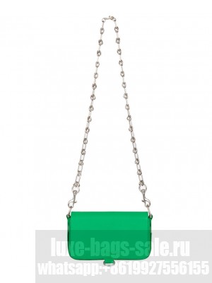Balenciaga Bondage Wallet With Chain Green