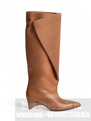 Hermes Women's Hilona 55 Boot Coffee