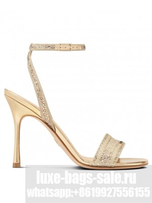Christian Dior Women's Dway Heeled Sandal Golden