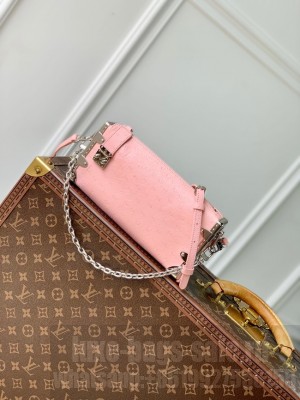 Louis Vuitton Slim Trunk Ostrich M25445 pink