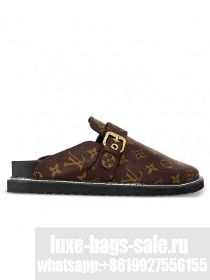 Louis Vuitton Unisex LV Cosy Flat Comfort Clogs 1AAW6S Brown