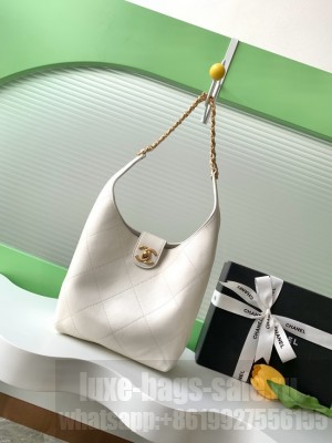 Chanel HOBO HANDBAG AS5403 white