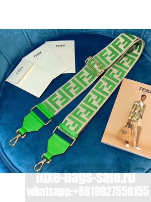 Fendi Strap You Shoulder Strap in Green FF Ribbon 2020 Collection