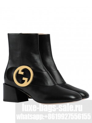 Gucci Women's Blondie Ankle Boot 700016 Black