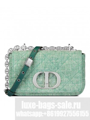 Christian Dior Small Dior Caro Bag Green