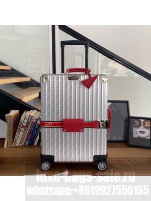 Fendi x Rimowa FF Silver Luggage Red Band 20/26/29 inches 2019 Collection