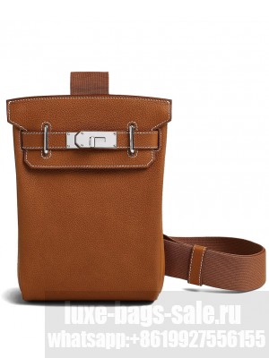 Hermes Hac a Dos PM Backpack H083589 Light Coffee