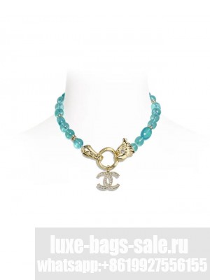 Chanel Women's Necklace AB9990 Blue