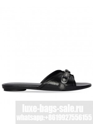Balenciaga Women's Cagole Sandal Black