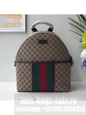 Gucci GG Canvas Web Backpack 190278 Beige 2019 Collection