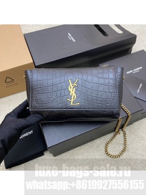 SAINT LAURENT MEDIUM KATE LEATHER 7122880 BLACK